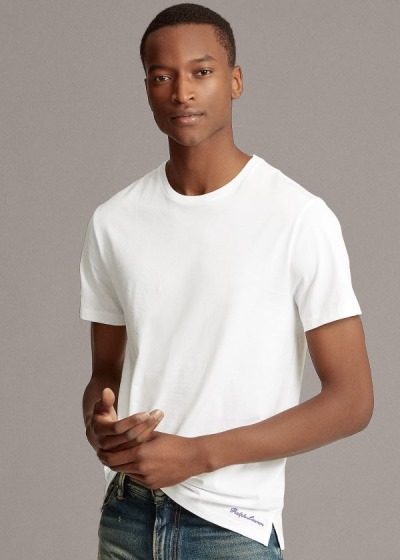 Men's Ralph Lauren Cotton Lisle T Shirts | 128734YHC